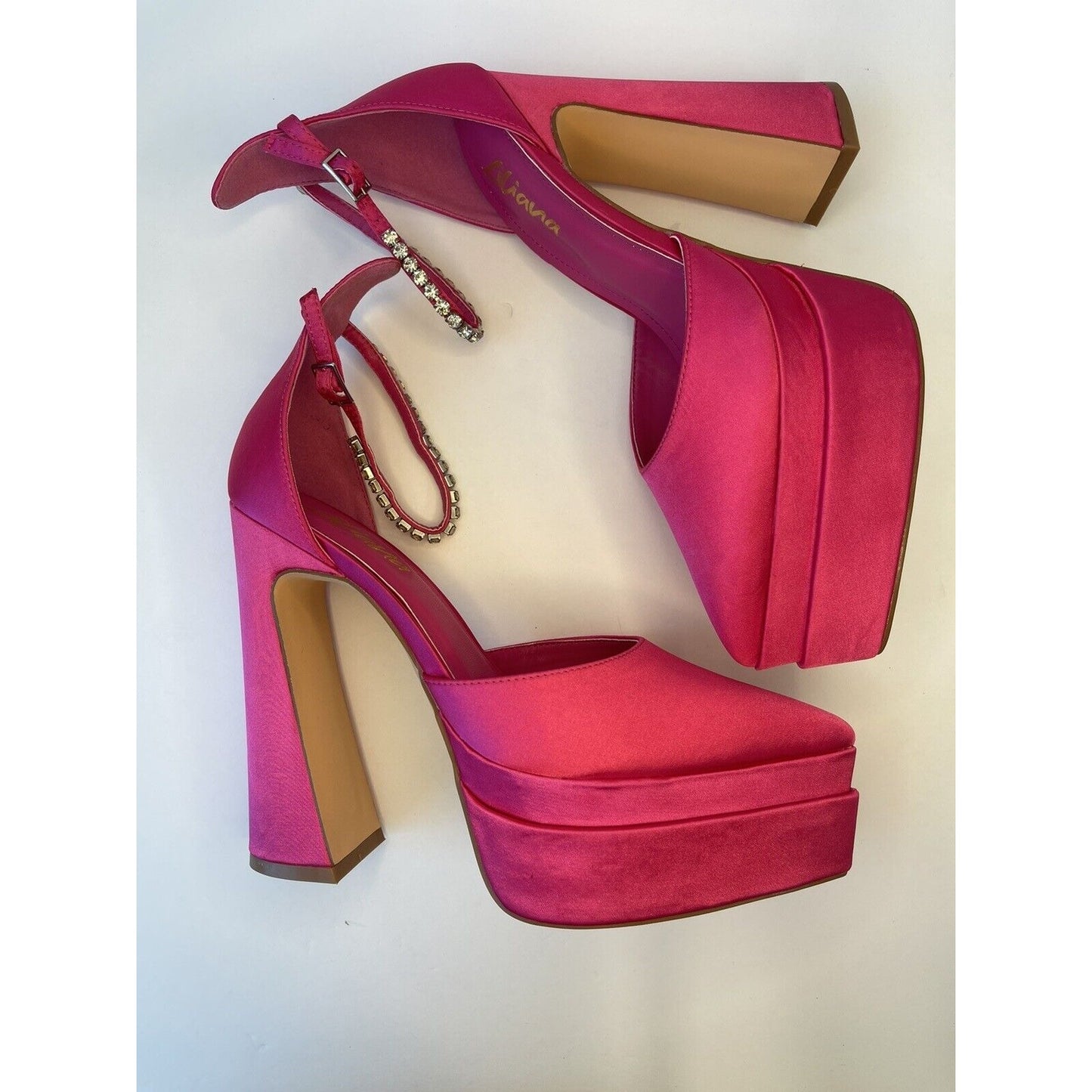 Liliana Super High Heels Shoes/ Hot pink/ Size Us 8.5