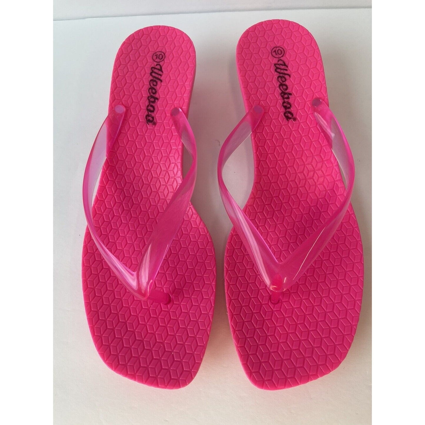 Women hot pink flip flop sandals