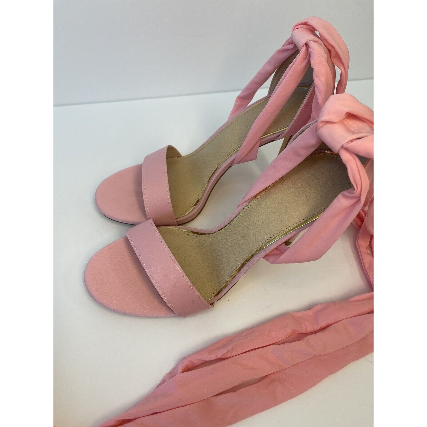 Liliana Baby Pink / High Heels  Sandals/ Lace Up