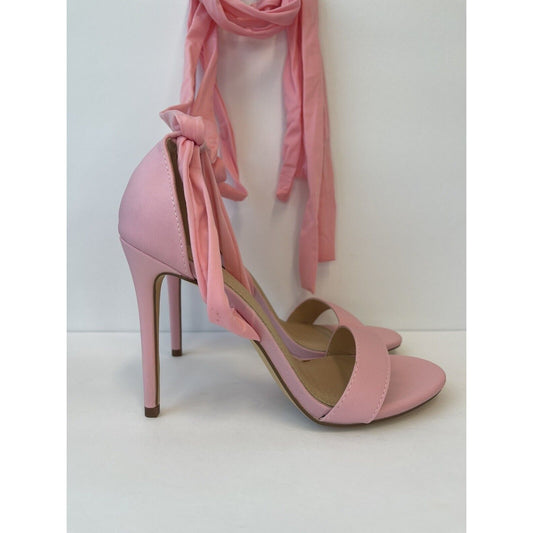 Liliana Baby Pink / High Heels  Sandals/ Lace Up