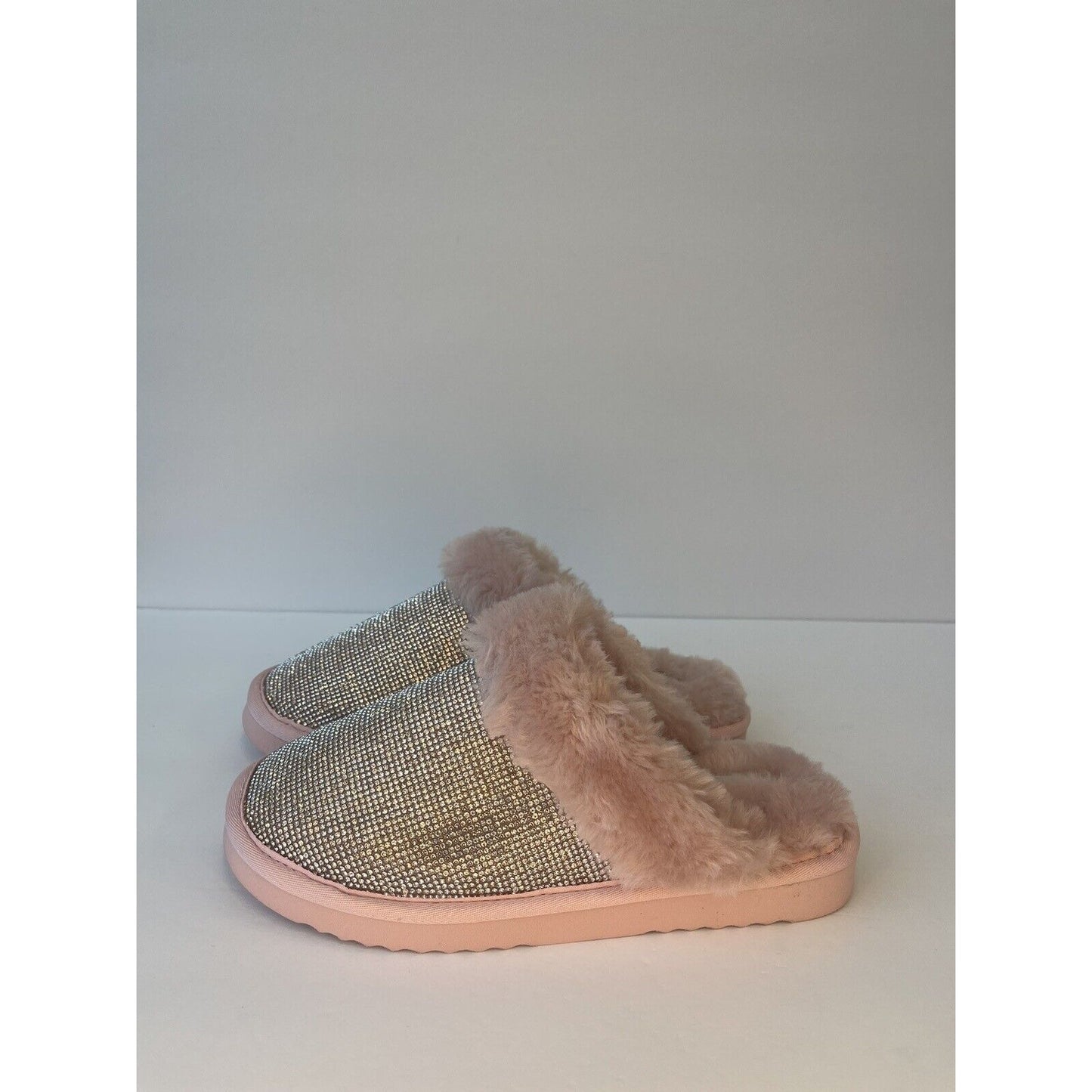 💎Pink & Diamond / Womens Fluffy Sleppers / Size Us 6