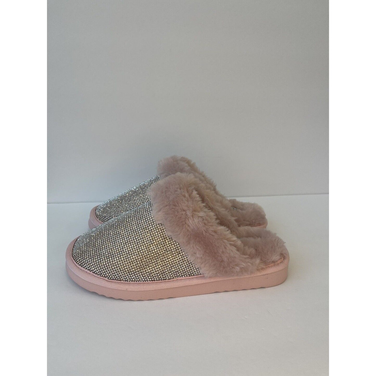 💎Pink & Diamond / Womens Fluffy Sleppers / Size Us 6