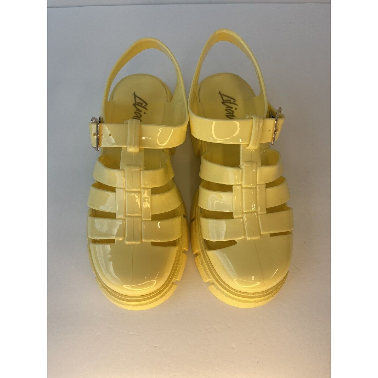 Yellow Jelly Sandals for women /US size 6