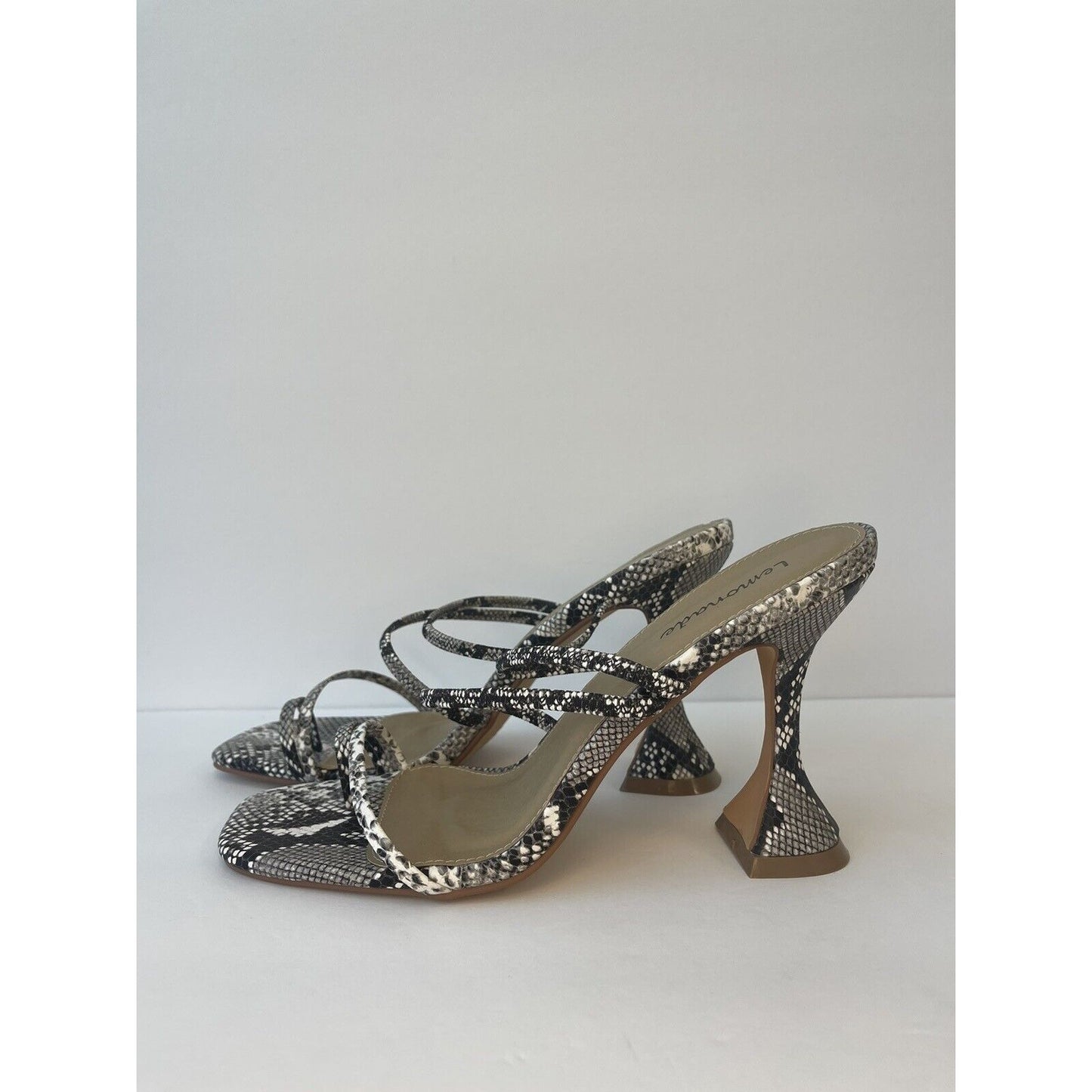 High Heels Sandals/ Snake print/ Size Us 10