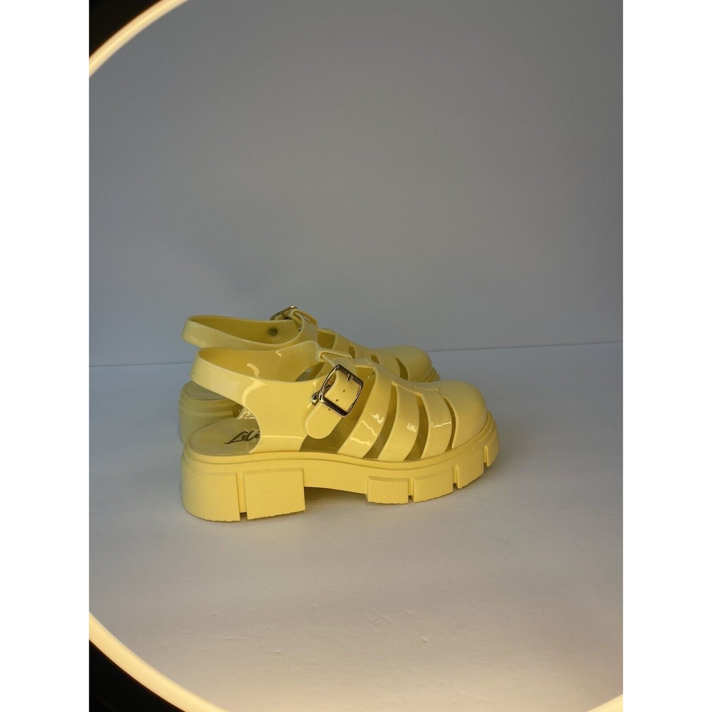 Yellow Jelly Sandals for women /US size 6