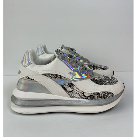 Unilady / White Sneakers/ Reflective