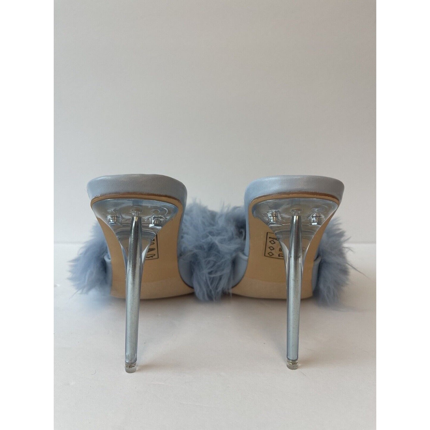 Fluffy Mules Sandals / Sky blue/ Us Size 7.5