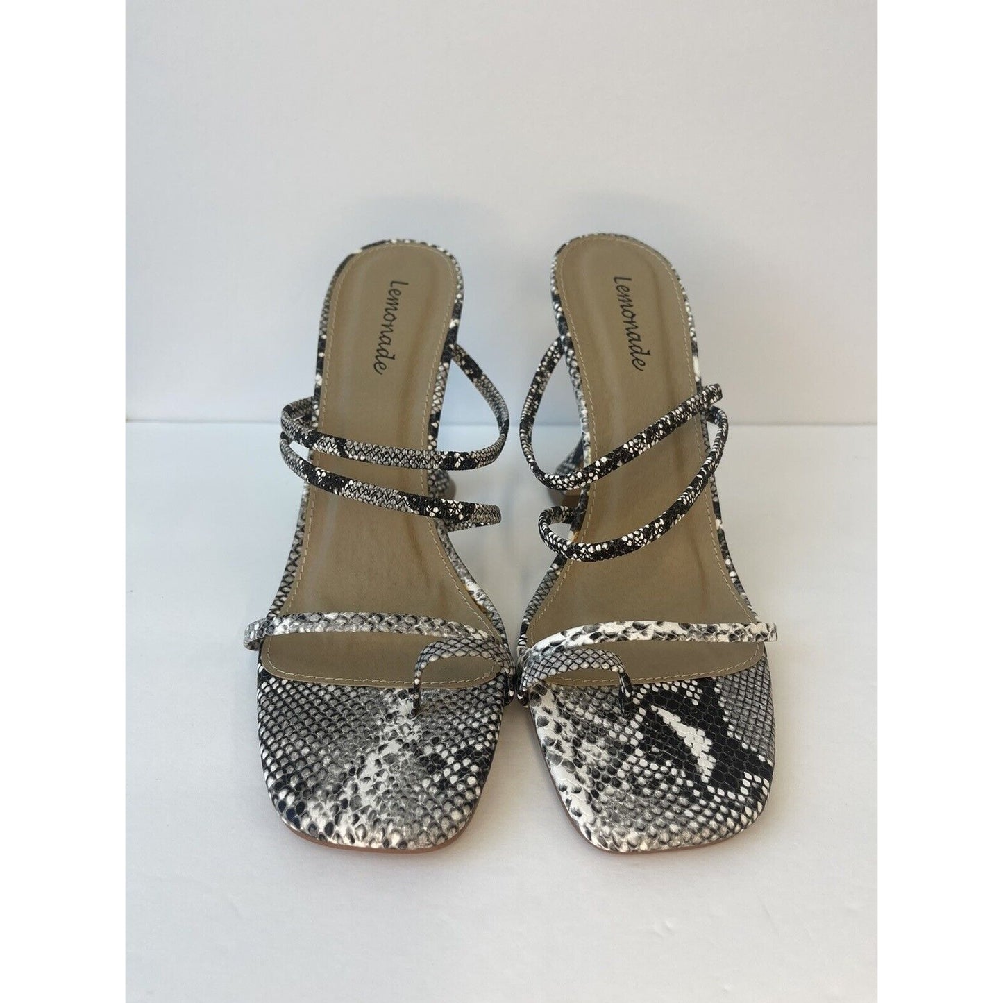 High Heels Sandals/ Snake print/ Size Us 10