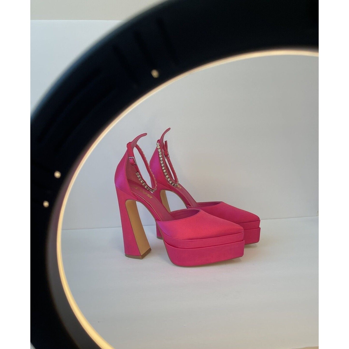 Liliana Super High Heels Shoes/ Hot pink/ Size Us 8.5