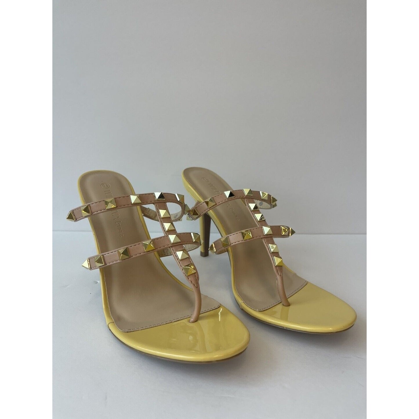 Yellow & Gold Sandals/ Us size 8.5