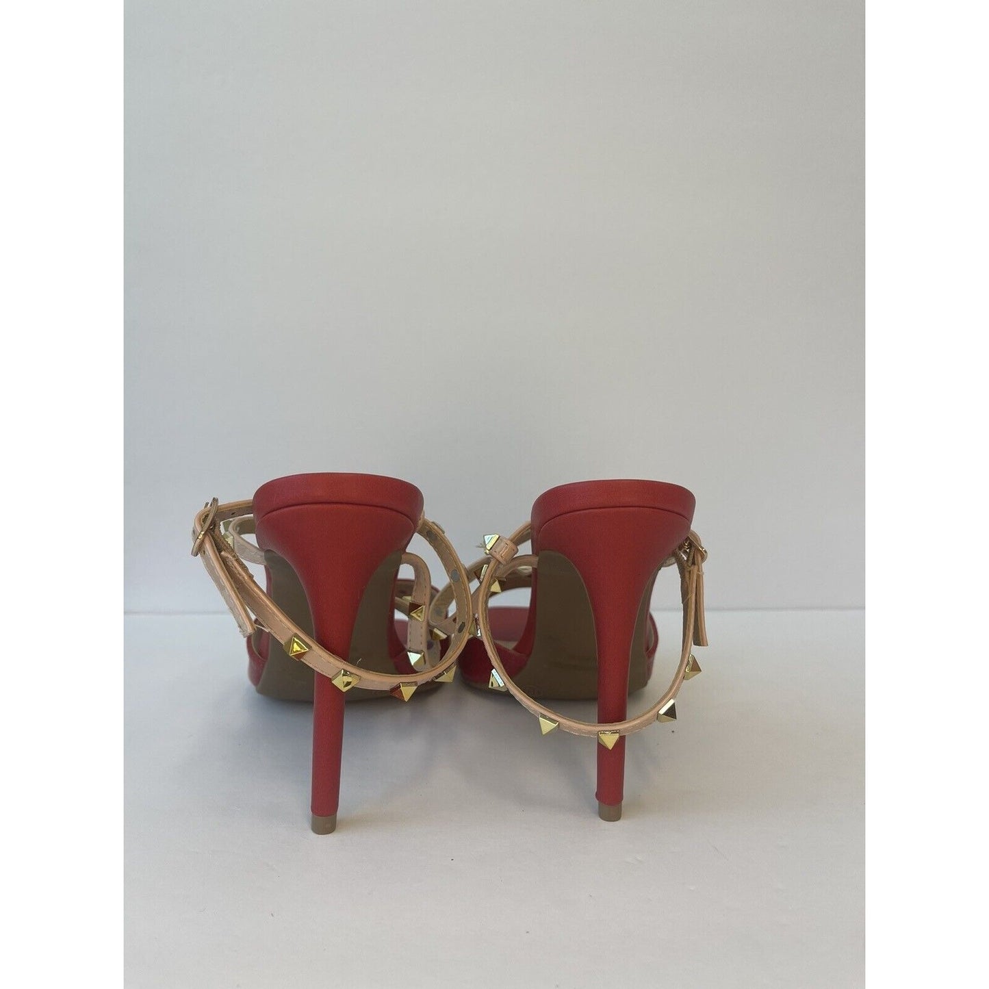 Red & Gold/ High heels Sandals/ Size Us 10