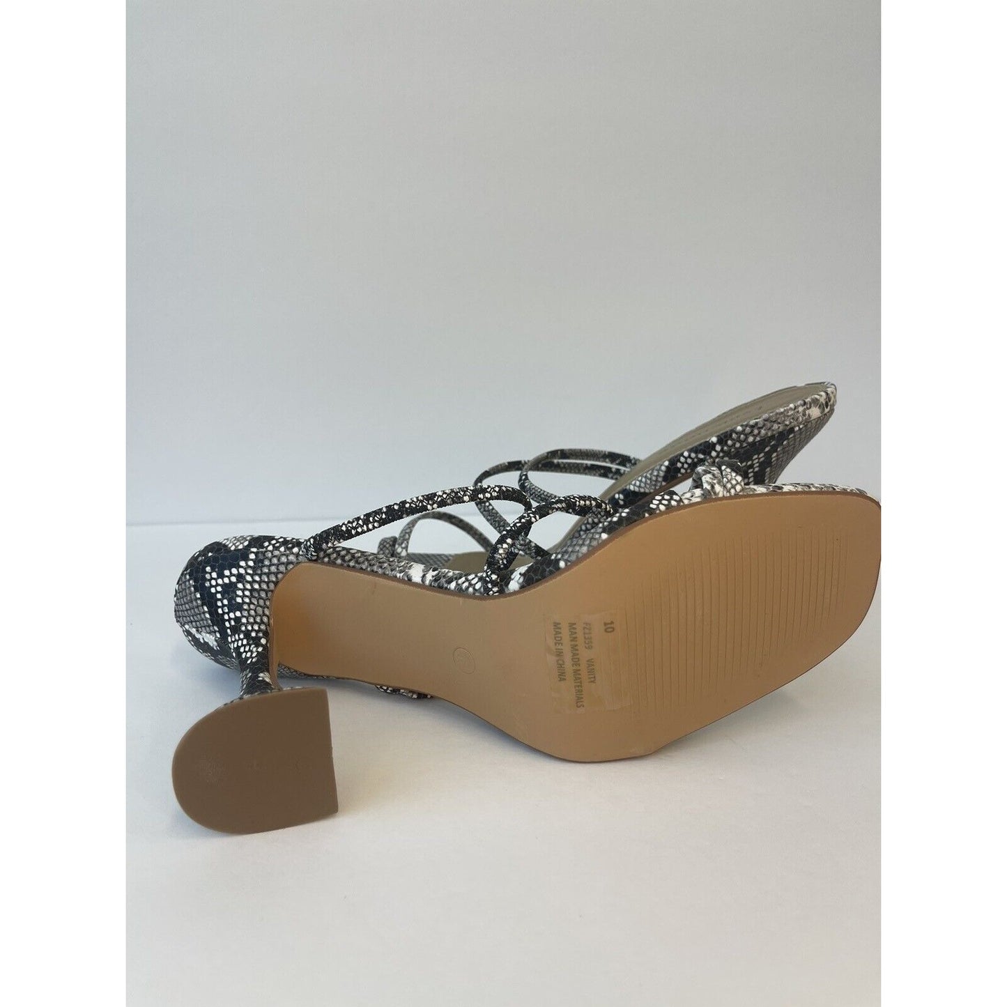 High Heels Sandals/ Snake print/ Size Us 10