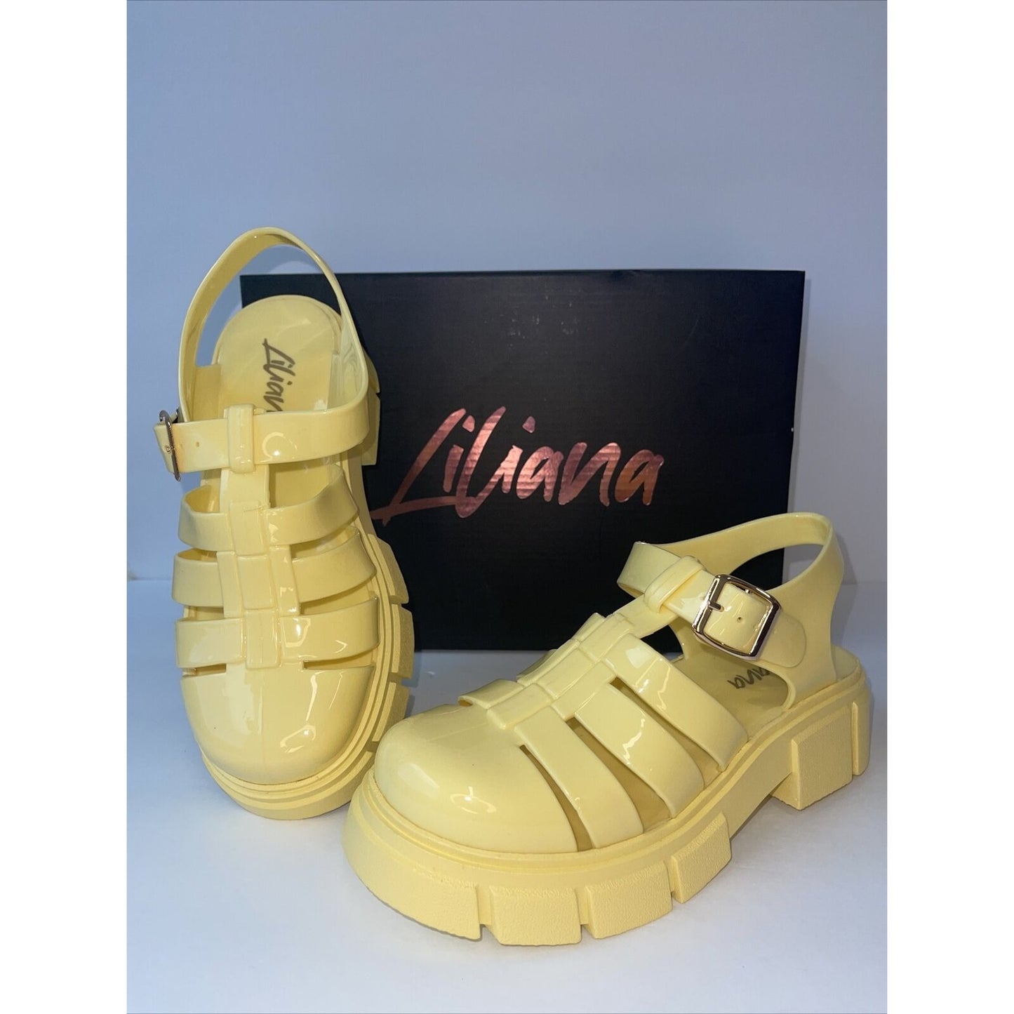 Yellow Jelly Sandals for women /US size 6