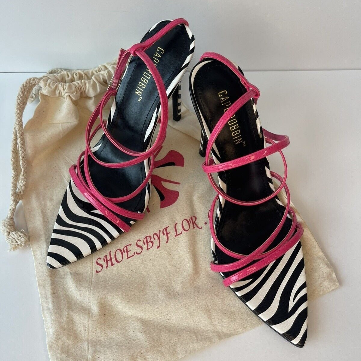 Cape Robbin / Zebra & hot pink / Summer Women Sandals