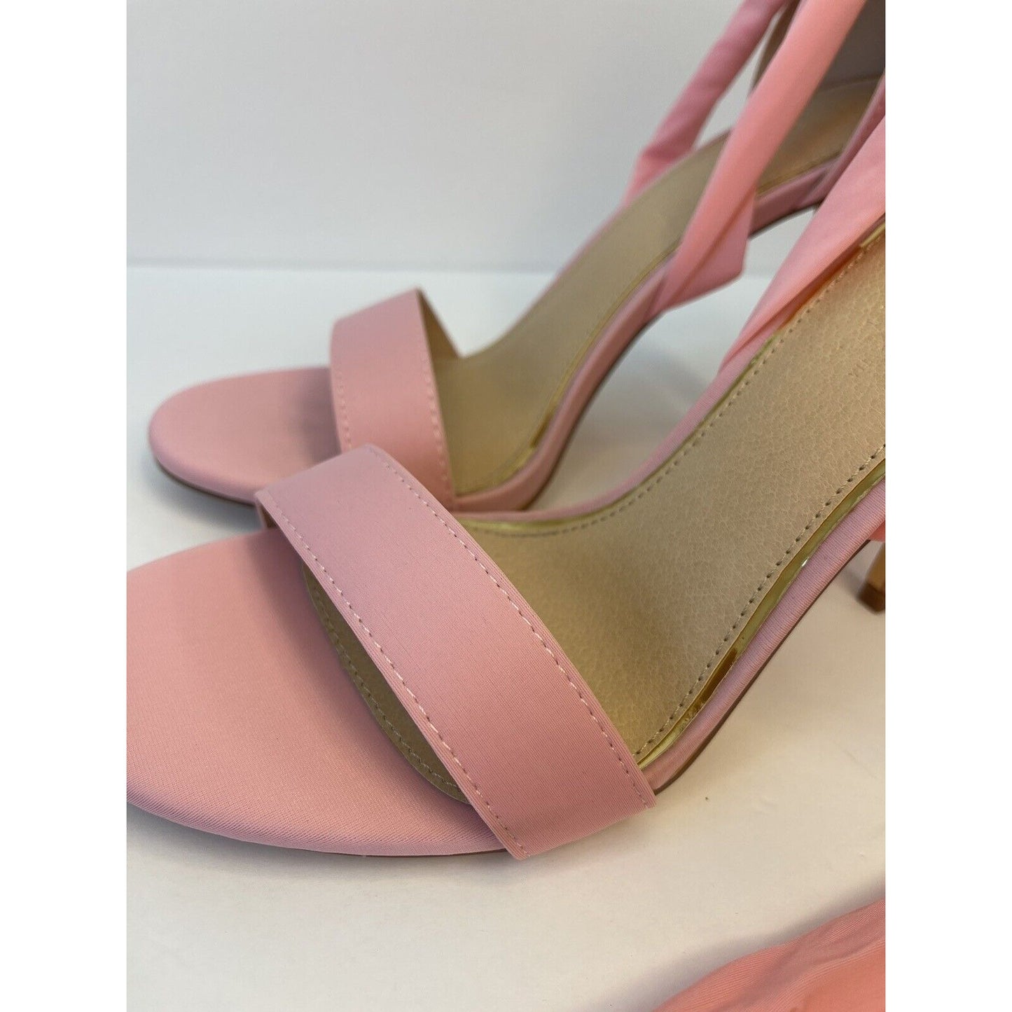 Liliana Baby Pink / High Heels  Sandals/ Lace Up