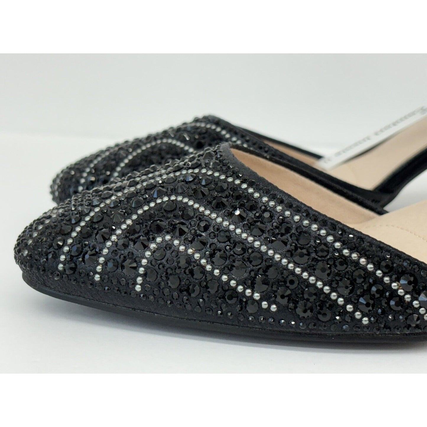 De Blossom Collection/Rhinestone Mid Heel / Extra Comfort Insole/ Color Black