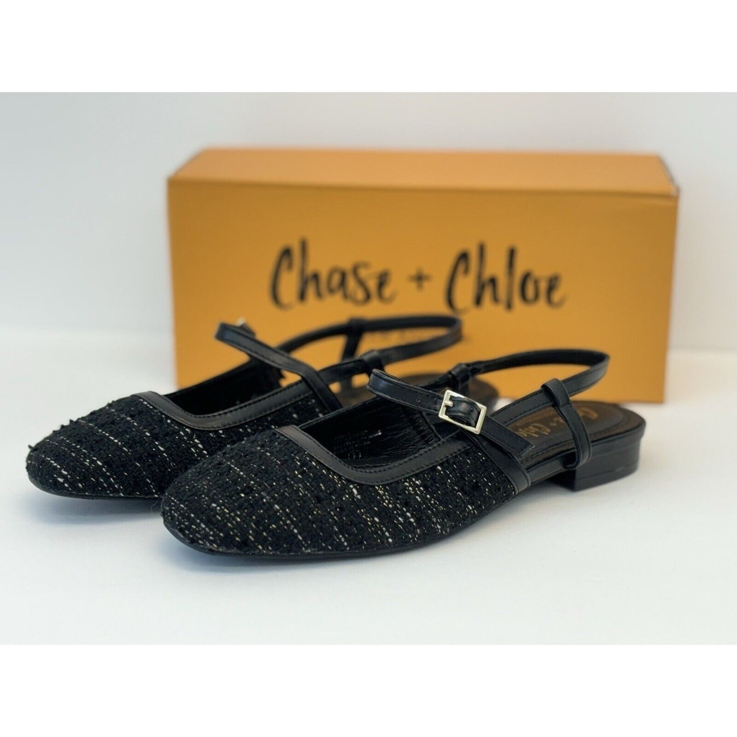 Chase & Clohe/ Womens Flats Mules Shoes / Black